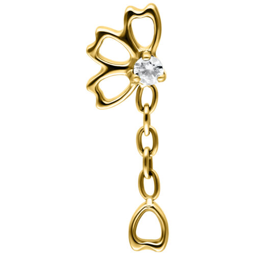 Push Fit Falling Bloom Crystal Clear -koristeosa