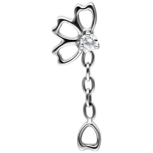 Push Fit Falling Bloom Crystal Clear -koristeosa