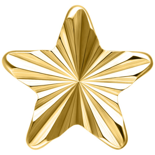 Push Fit Riffled Winter Star Attachment - Kultainen metalli