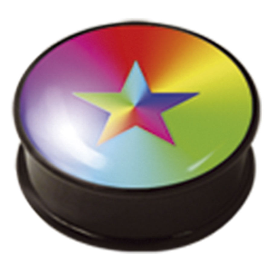 PMMA Ikon Earplug 114 Rainbow Star PMMA Ikon Earplug 114 Rainbow Star