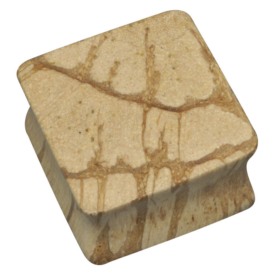 Wood Square Plug - 06 Batik Wood Wood Square Plug - 06 Batik Wood
