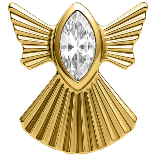 Push Fit Winter Snow Angel Attachment - Kultainen metalli