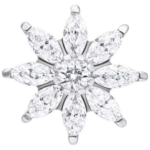 Push Fit Winter Crystal Ice Flower - Koristeosa