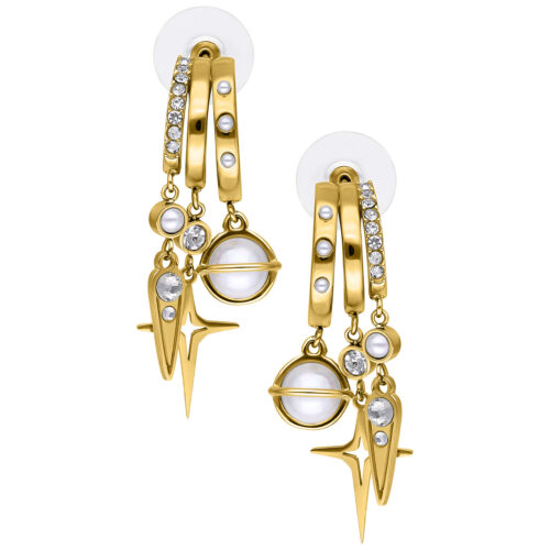 Pearl Starlight Statement Earstuds Gold