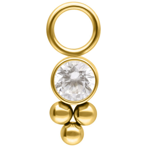 Crystal Cluster Pendant - Kultainen metalli