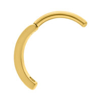 Kultainen napakoru Clicker titaanista valkoisella taustalla