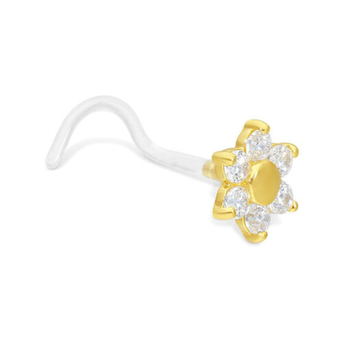 18k Jewelled Flower - Nenäkoru