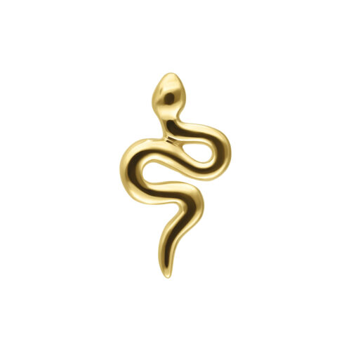14K Gold Push-Fit Snake - Kultainen koristeosa