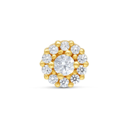 Internally Floral Attachment 14k - Kultainen koristeosa