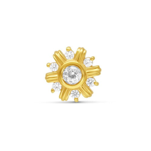 14K Gold Internally Sunflower Attachment