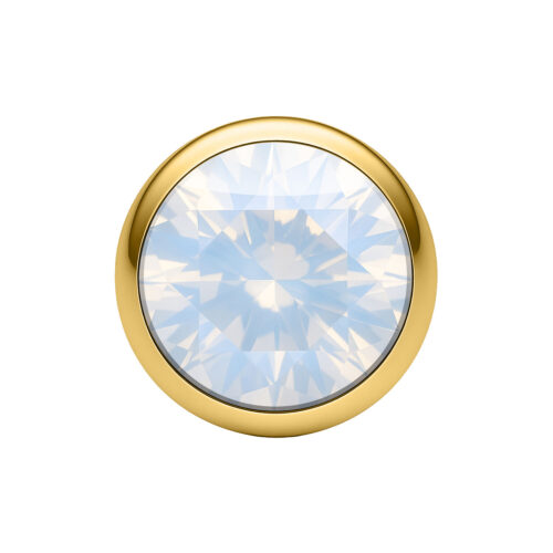 Ball for Perfect Fit Labrets - kristallikoristeinen pallo (hopea)