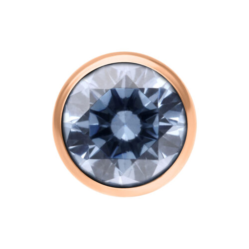 Ball for Perfect Fit Labrets - kristallikoristeinen pallo (hopea)