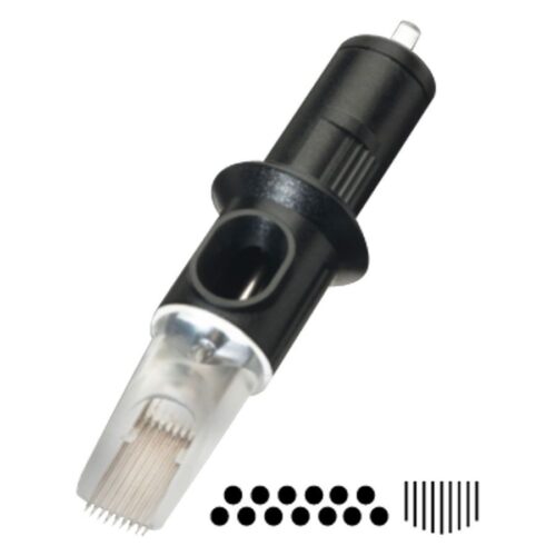 Magnum Soft Edge Nadelkopf, 13 neulaa, 0.35 mm paksuus, valkoisella taustalla