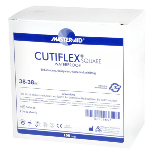 Cutiflex Square Waterproof - neliskulmaiset vedenkestävät laastarit (100 kpl setti)