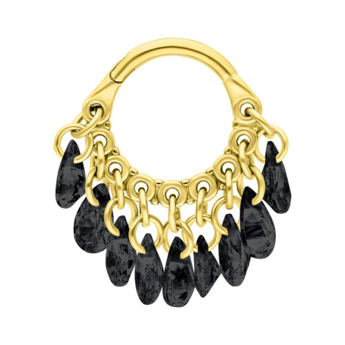 Dangling Crystals Clicker - Lävistysrengas