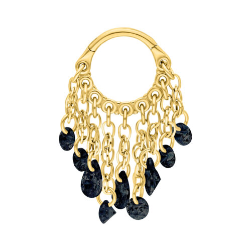 Waterfall Crystal Clicker - Lävistysrengas