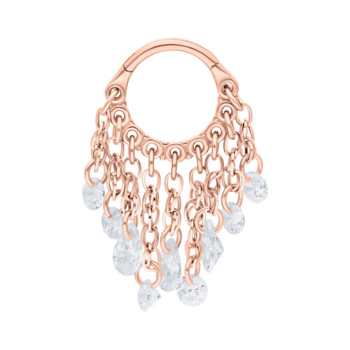 Waterfall Crystal Clicker - Lävistysrengas