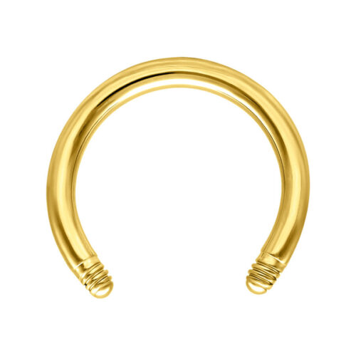 Circular Barbell - lävistyskoru (kulta)