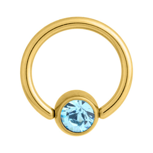 Flat Back Jewelled Clip in Ring - BCR Lävistysrengas