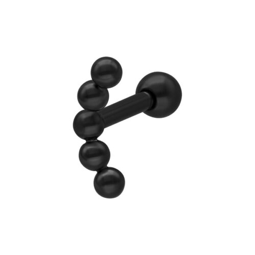 Ball Curve Earbarbell - korvakoru - Musta metalli