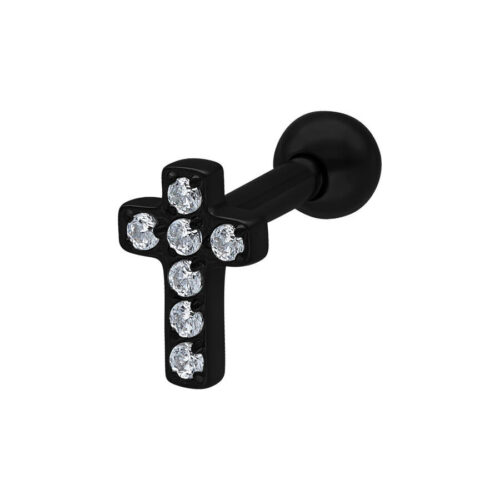 Crystal Cross Earbarbell - Musta metalli