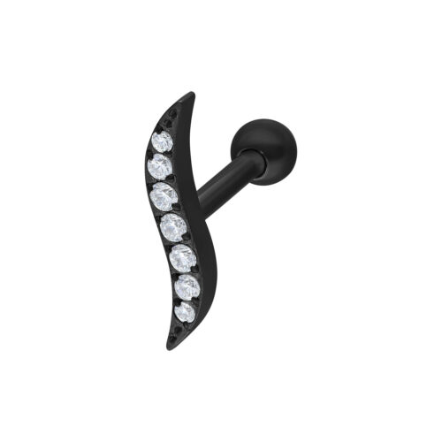 Crystal Wave Earbarbell - Musta metalli