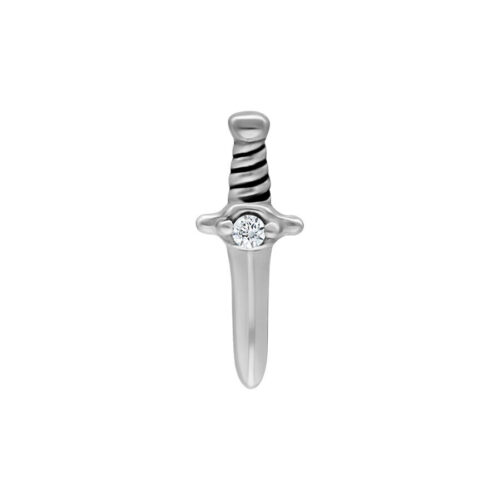 Internally Crystal Dagger Attachment - ulkokierteinen koristeosa