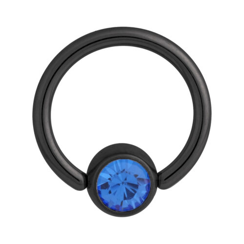 Flat Back Jewelled Clip in Ring - BCR Lävistysrengas