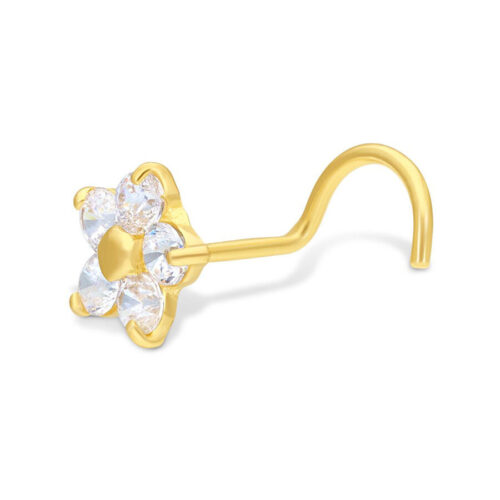 18k Crystal Flower - Nenäkoru