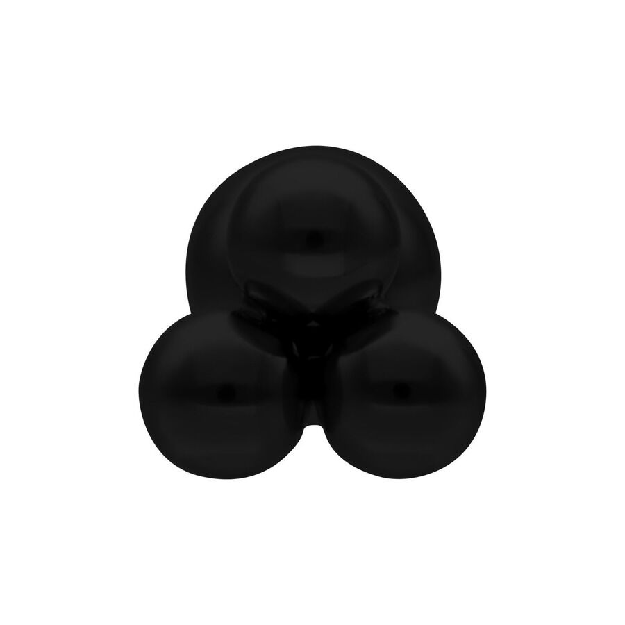 Musta barbell kolmionmuotoisella designilla valkoisella taustalla