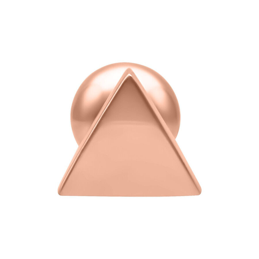 Ruusuinen kolmio barbell -lävistys valkoisella taustalla