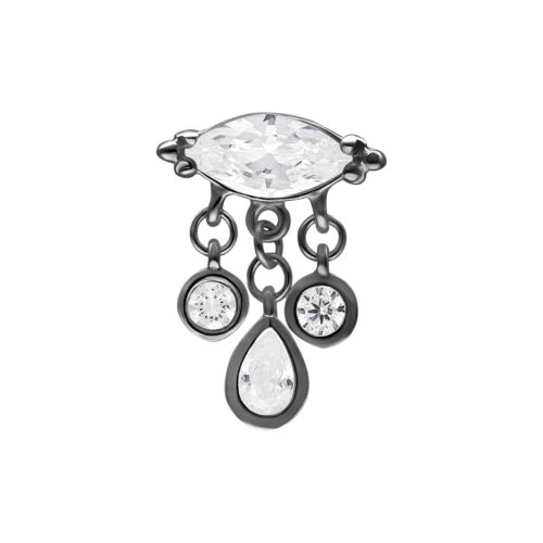 Push Fit Bella Aufsatz für Bioplast - Musta metalli