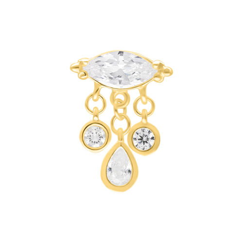 Push Fit Bella Aufsatz für Bioplast - Kultainen metalli