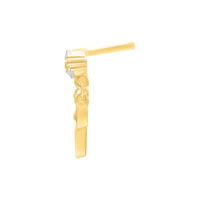 Kultainen Push Fit Bella -kärki Bioplastille kristallilla