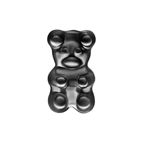 Push Fit Gummy Bear - Koristeosa - Musta metalli