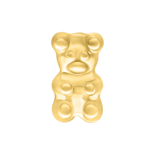 Push Fit Gummy Bear - Koristeosa - Kultainen metalli