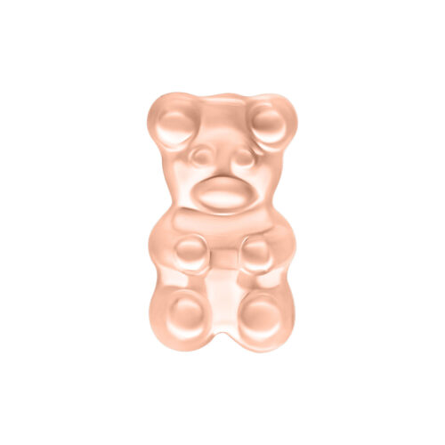 Push Fit Gummy Bear - Koristeosa - Ruusukultainen metalli