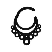 Musta Bubble Gum Septum Clicker Musta septum clicker kuplakuviolla valkoisella taustalla