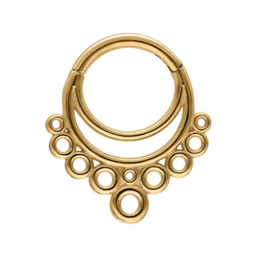 Bubble Septum Clicker - Kultainen metalli