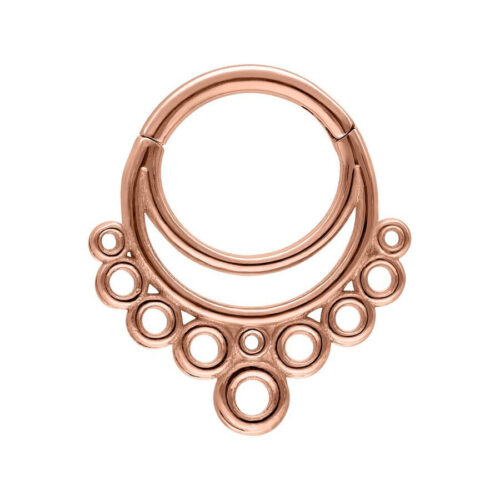 Bubble Septum Clicker - Ruusukultainen metalli