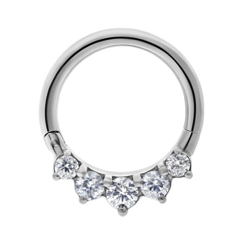 Glamour Hinged Clicker - saranallinen lävistysrengas