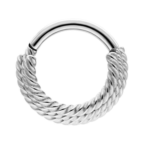 Three Twisted Ropes Clicker - saranallinen rengas