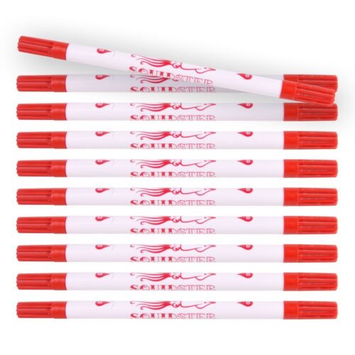 punainen tussi (steriloimaton / 10 kpl setti) - Tattoo Squidster