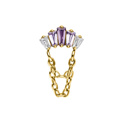 Push Fit Azure Bloom Crystal - koristeosa