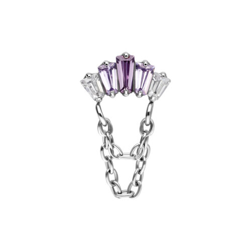 Push Fit Azure Bloom Crystal - koristeosa