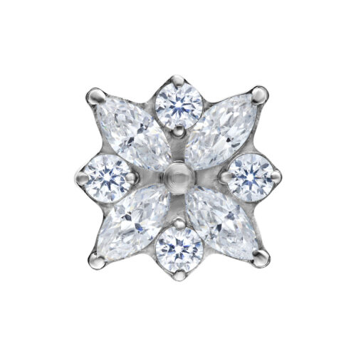 Push Fit Crystal Blossom Attachment - Koristeosa