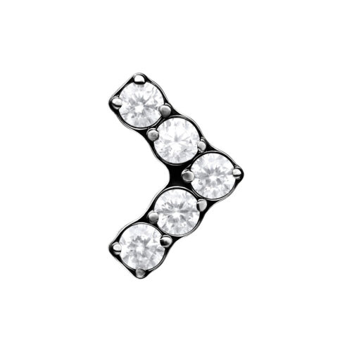 Push Fit V-Shape Attachment - Koristeosa - Musta metalli