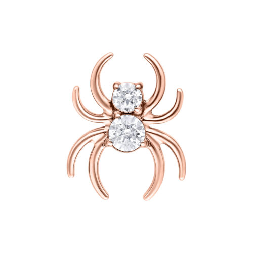Push Fit Crystal Spider Attachment - Koristeosa - Ruusukultainen metalli