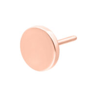 Ruusuinen Push Fit Disc -lisäosa Ruusukultainen Push Fit Disc -lisäosa valkoisella taustalla