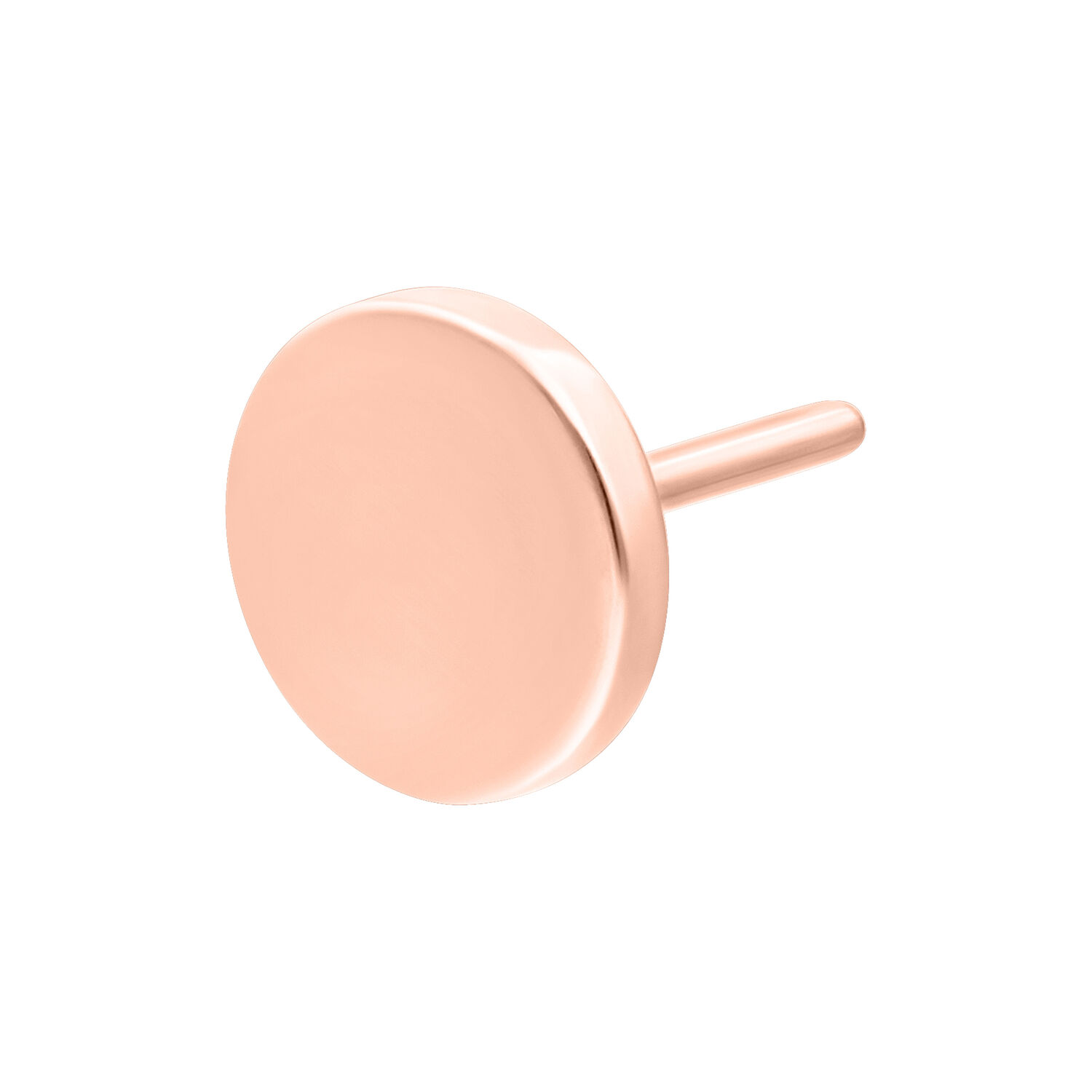 Ruusuinen Push Fit Disc -lisäosa Ruusukultainen Push Fit Disc -lisäosa valkoisella taustalla